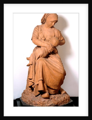 Peasant woman nursing her baby by Jules Dalou