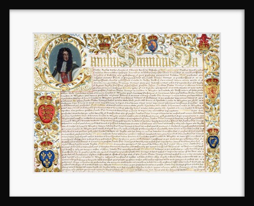 Deed of Arms of Earl of Abingdon to John Bertie. England, late 17th century by Unknown