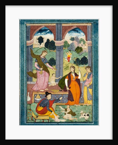 Group of ladies and men in European costume by Unknown
