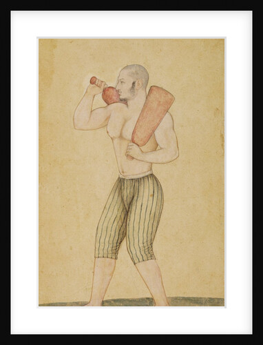 Wrestler with Indian clubs by Hunhar