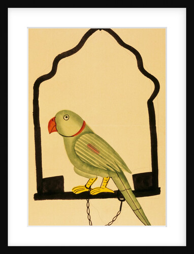 The Pet Parrot. Calcutta, India, 1920 by Kanai Lal Ghosh