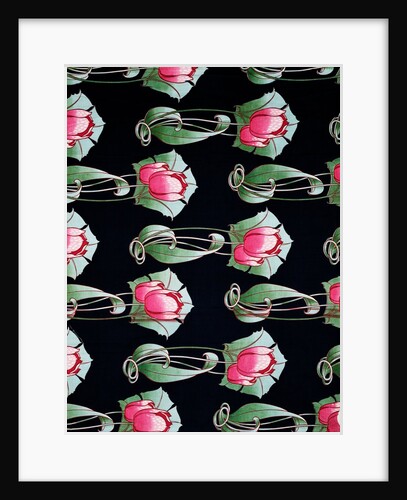 Tulip, fabric design. England, 1906 by Unknown