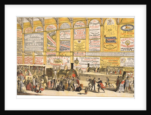 A Railway Station in 1874 by Henry Sampson