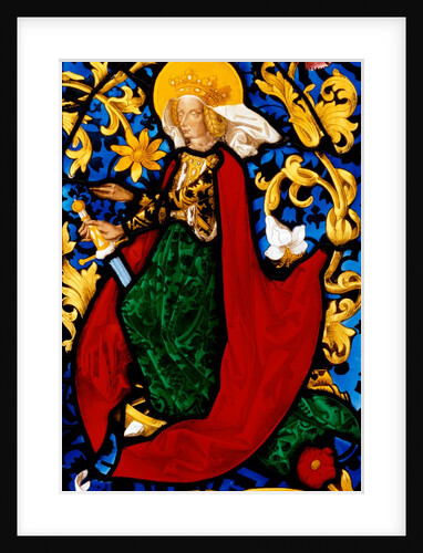 Stained glass panel by Stephen Kellner