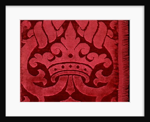 Velvet with Crown Motif. Italy, 19th century by Unknown