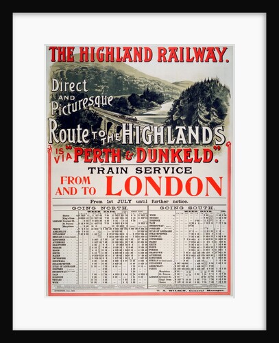 Railway Excursion Poster by unknown