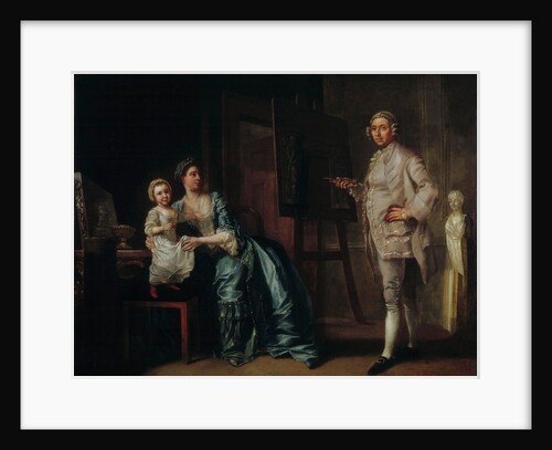 Joseph Wilton with his wife and daughter by Francis Hayman