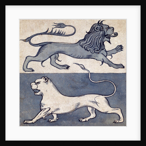 Lions by William Frend De Morgan