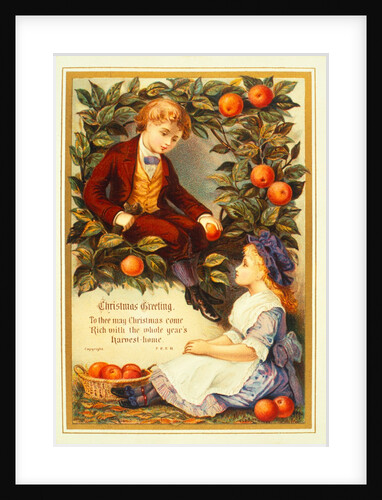 Victorian Christmas Card. England, 19th century by Anonymous