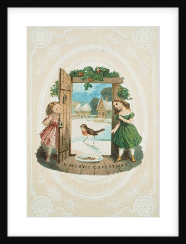 Victorian Christmas Card. England, 19th century by Anonymous