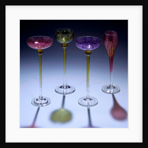 Stemmed drinking glasses by Ludwig Sutterlin
