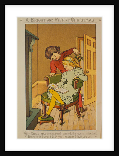 Victorian Christmas Card. England, 19th century by Anonymous