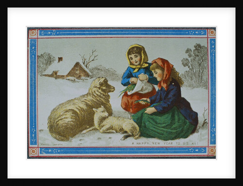Victorian Christmas Card. England, 19th century by Anonymous