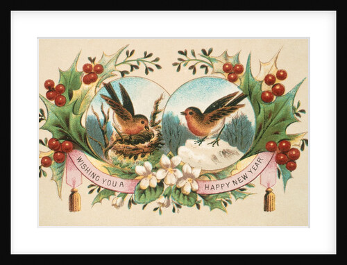 Victorian Christmas Card. England, 19th century by Anonymous