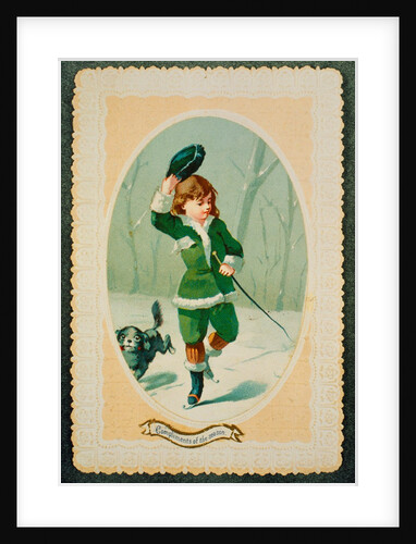 Victorian Christmas Card. England, 19th century by Anonymous