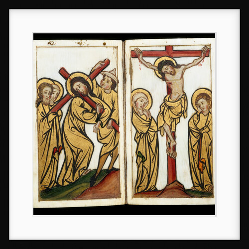 Christ carrying the Cross and The Crucifixtion. Germany, mid-14th century by Anonymous