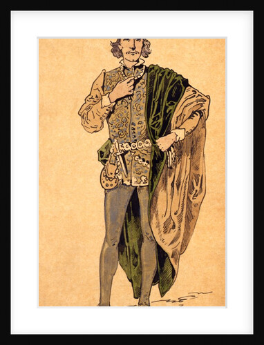 Costume design for Sir Henry Irving as Romeo in Romeo and Juliet by William John Charles Pitcher