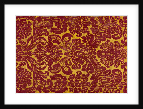 Textile design, detail. Italy, late 17th century by Unknown