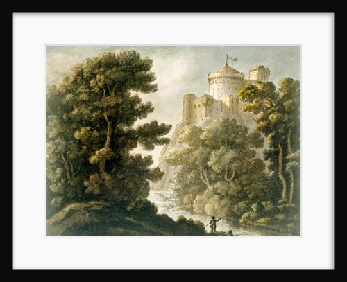 A Castle on a Cliff by Unknown