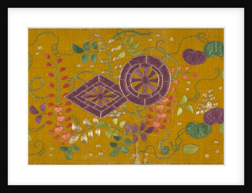 Wheels Amongst Flowers, detail. Japan, 19th century by Unknown