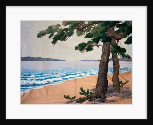 Hanging, Pine Trees on the Seashore. Japan, 19th century by Unknown