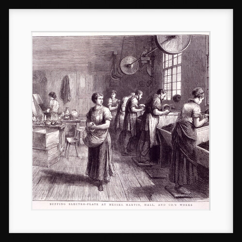 Buffing Electroplate at Messrs Martin, Hall and Co's works by Anonymous