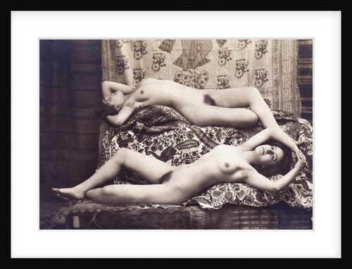 Female Nudes Lounging by Unknown