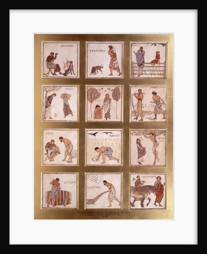 Emblematic designs for months of the year by Albert Joseph Moore