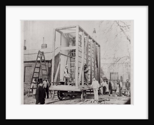 Royal Engineers making the crate used to transport Raphael Cartoons from Hampton Court by Charles Thurston Thompson