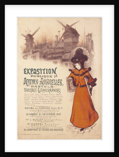 Exhibition publique de Dessins aquarelles, pastels, tableaux, lithographies by Alfred Roedel