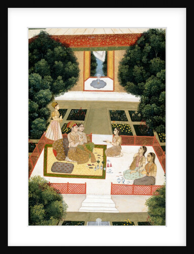 Ladies listening to music in a garden. India, 18th century by Unknown