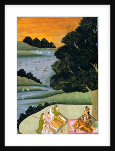 A princess listening to female musicians. India, 18th century by Unknown