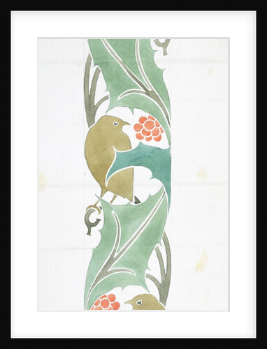 Bird textile design by Charles Francis Annesley Voysey