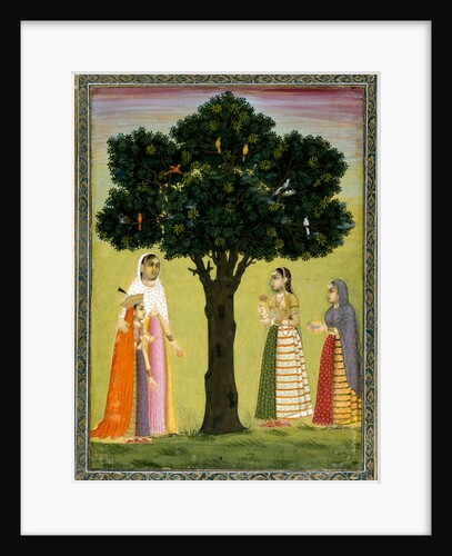 A young princess and her companions. India, 18th century by Unknown