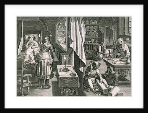 The Apothecary, engraved by Theodoor Galle, after Jan van der Straet by Theodoor Galle