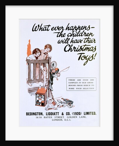 What ever happens the children will have their Christmas toys by Anonymous
