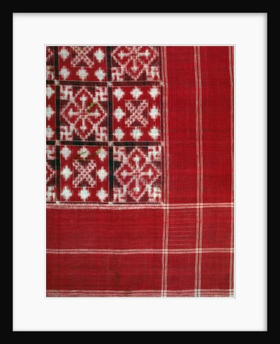 Handkerchief, detail. Andhra Pradesh, India, mid-20th century by Unknown