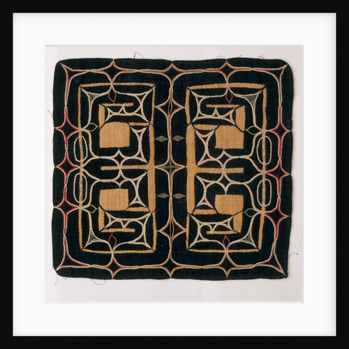 Embroidered textile by Anonymous