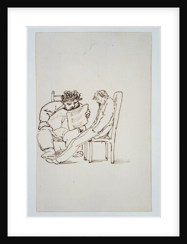 William Morris reading poetry to Burne-Jones by Edward Coley Burne-Jones