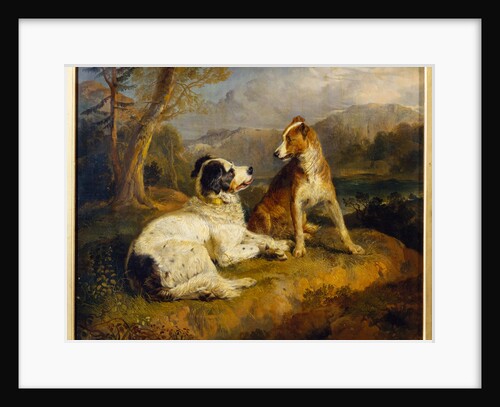 The Two Dogs by Edwin Henry LandseerRA) (Sir