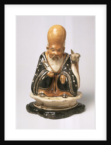 Figure of Shah Xing with a Deer by Unknown