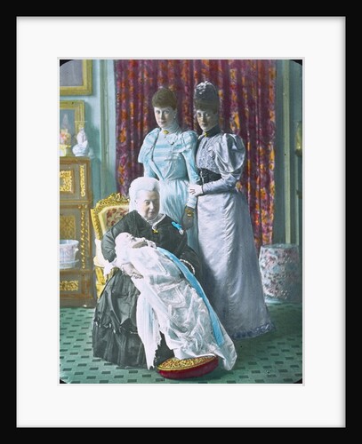 Queen Victoria, Prince Edward, Princess Mary and Princess Alexandra by Unknown