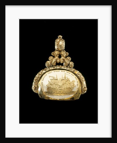 Fob seal with a scene of The Battle of Trafalgar by Unknown
