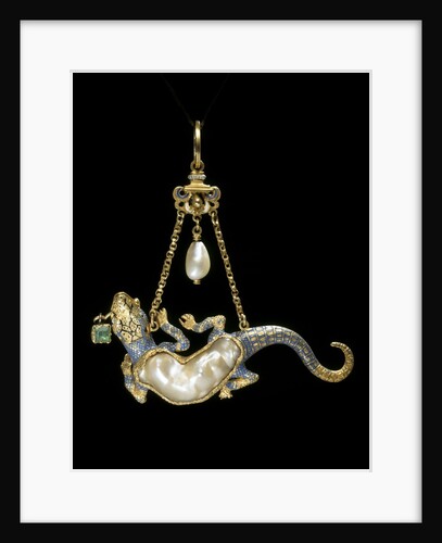 Pendant in the form of a lizard by Unknown