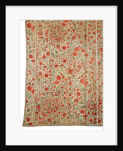 Palampore with floral design by Anonymous