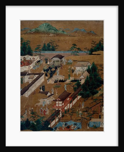 Shimo-gamo Shrine, from the Famous Places in Kyoto series by Unknown