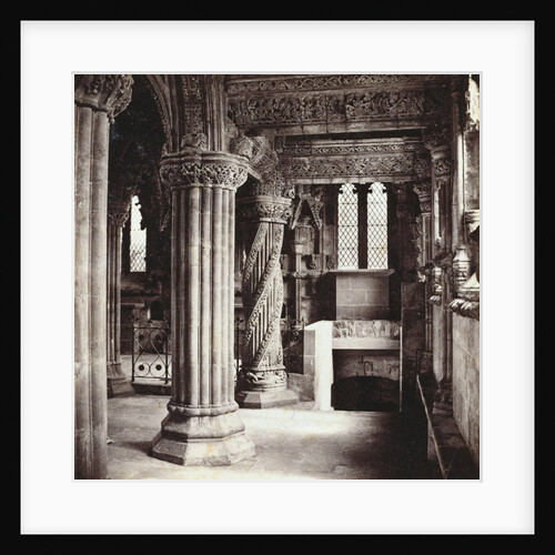 Interior of Rosslyn Chapel by G.W. Wilson