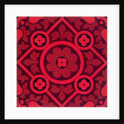 Carpet design for the Houses of Parliament by Augustus Welby Northmore Pugin