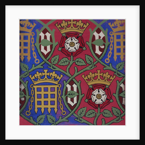 Wallpaper design for the Houses of Parliament by Augustus Welby Northmore Pugin