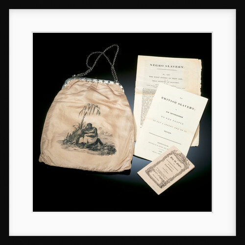 Slave purse and anti-slavery pamphlets by Samuel Lines